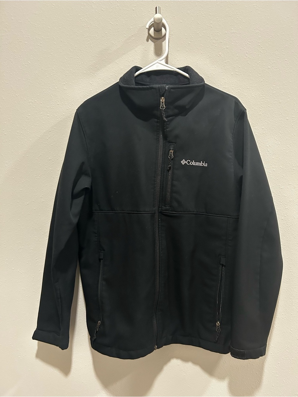Columbia Black Fleece-Lined Softshell Jacket